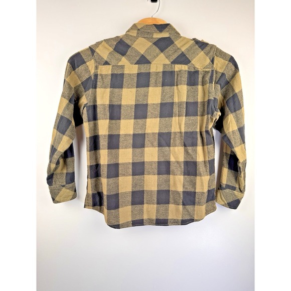 Jordan Craig Men's XL Green Buffalo Plaid Flannel Camp Pockets Long Sleeve Shirt - Picture 5 of 5